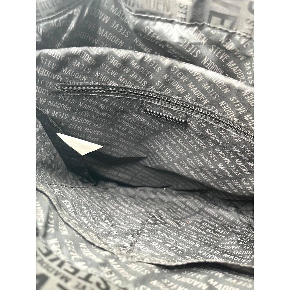 Steve Madden Nylon Logo Backpack and Tote, Black - Picture 7 of 8